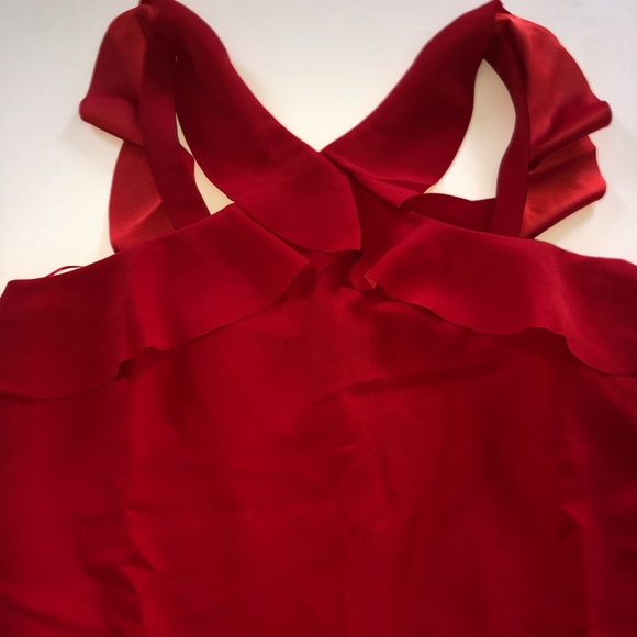 Banana republic petites ruffle dress 4p cocktail - Picture 3 of 5